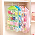 16 Pockets Multifunctional Socks Organizer, Foldable Wardrobe Hanging Bag