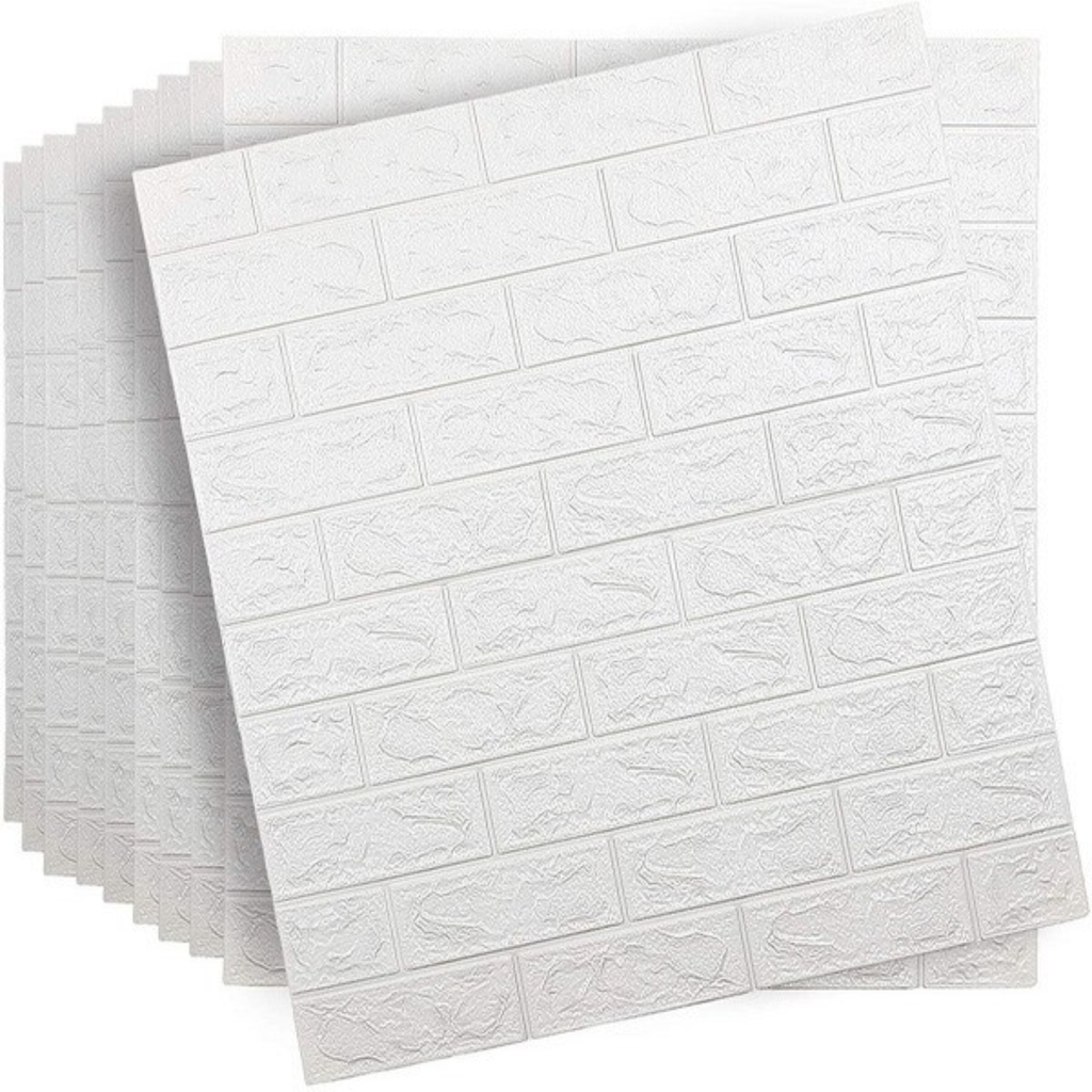 3D Foam Brick Wall Sheets (27*30) Inch