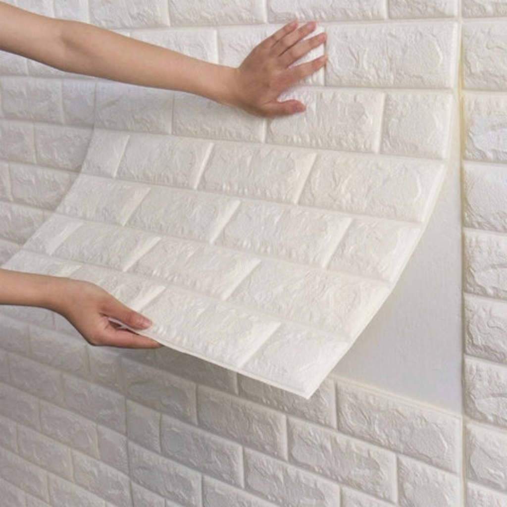 3D Foam Brick Wall Sheets (27*30) Inch