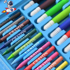 Multicolor Art Box Coloring Kit - 42 Piece Creative Colour Set for Kids - Random Colours