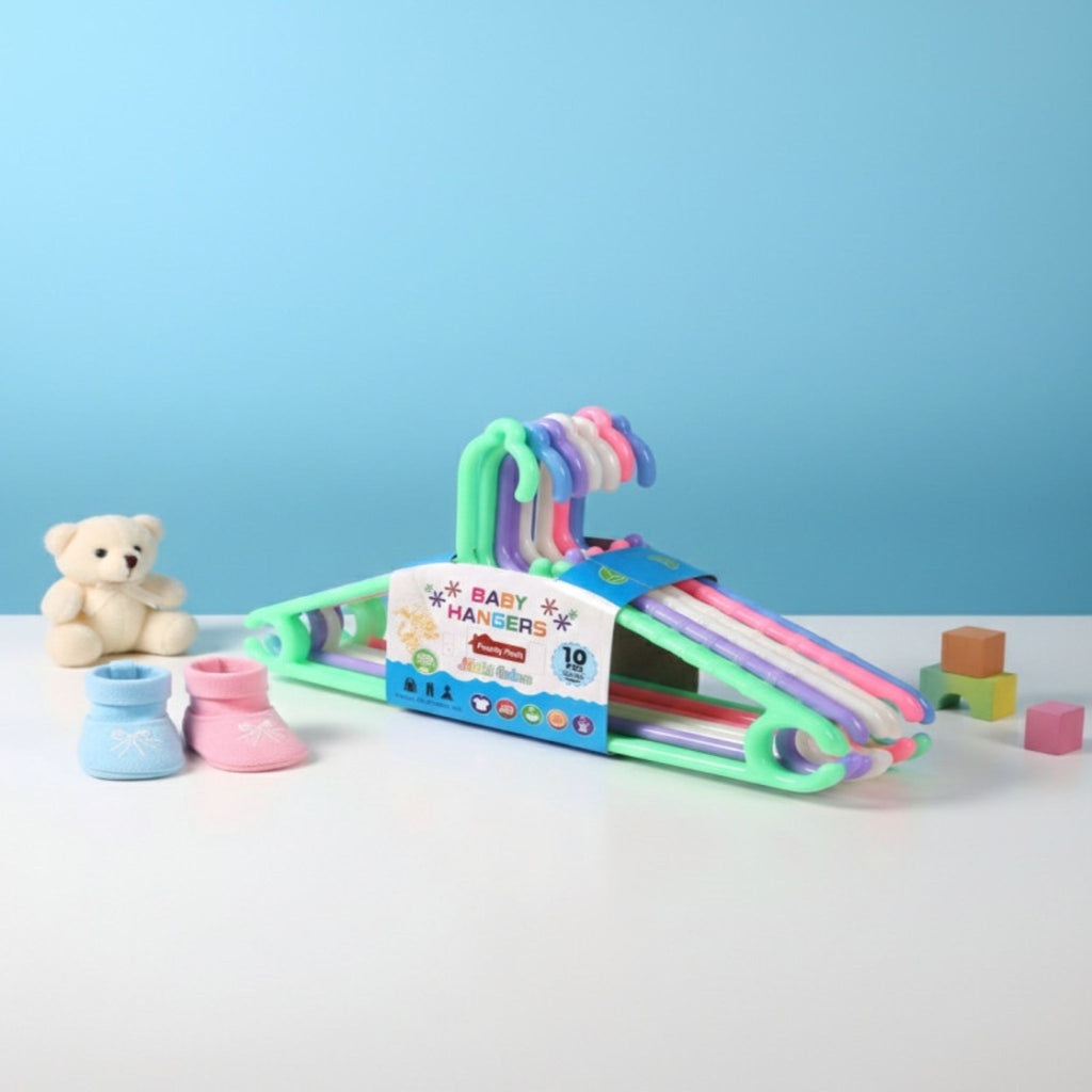 Baby Cloth Hanger Set – Durable Plastic Hangers for Kids Clothes