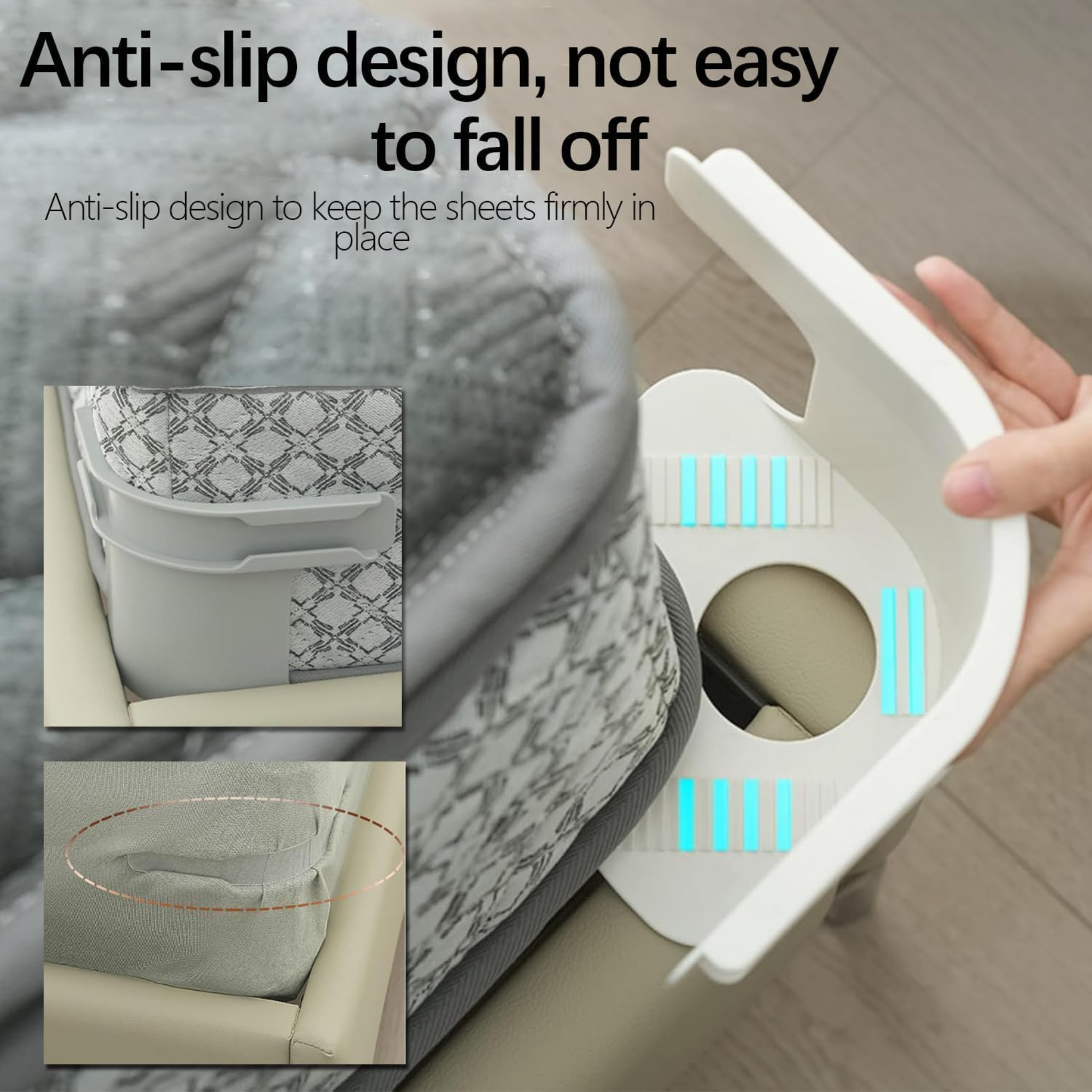 Bed Sheet Holder, Bed Sheet Lock for Mattress, Blankets, Bedding - 4 PCS
