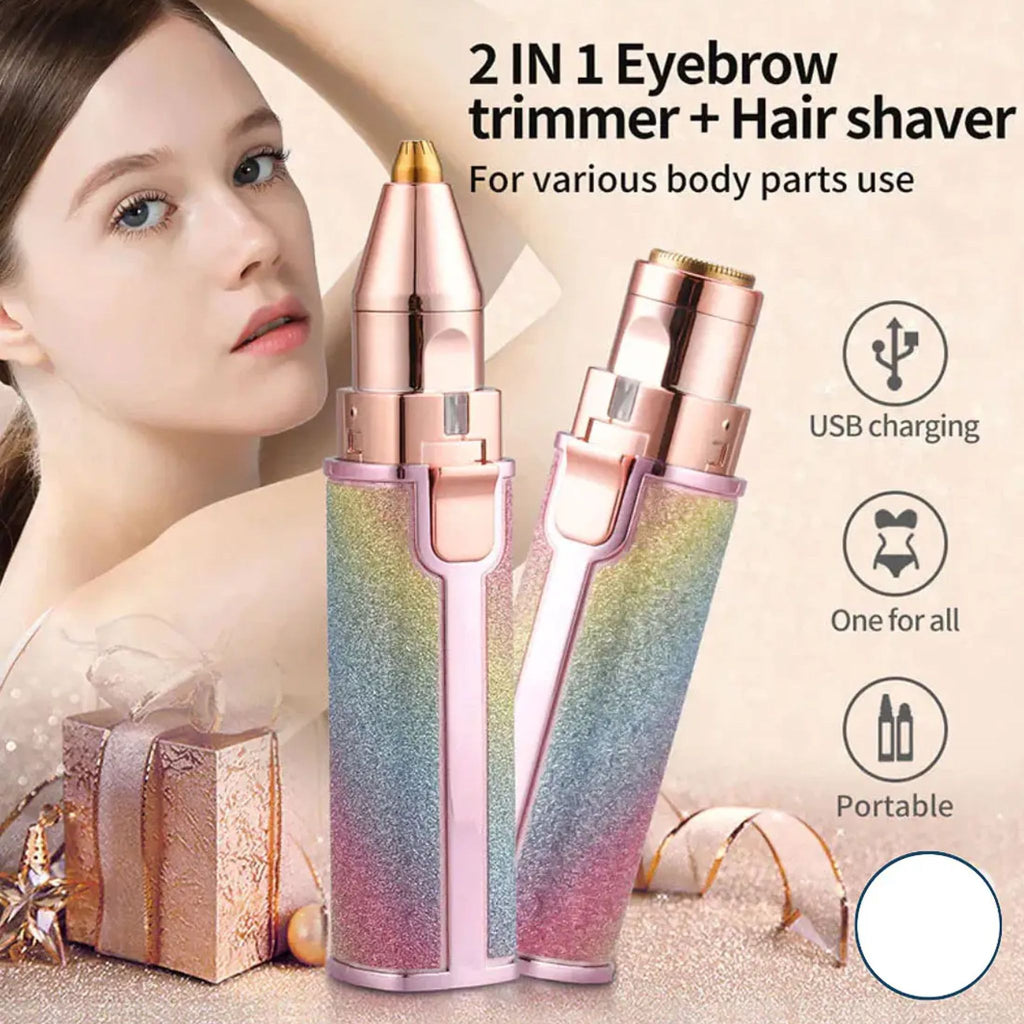 Blawless 2 in 1 Eyebrow Trimmer & Facial Hair Remover Tool for Women