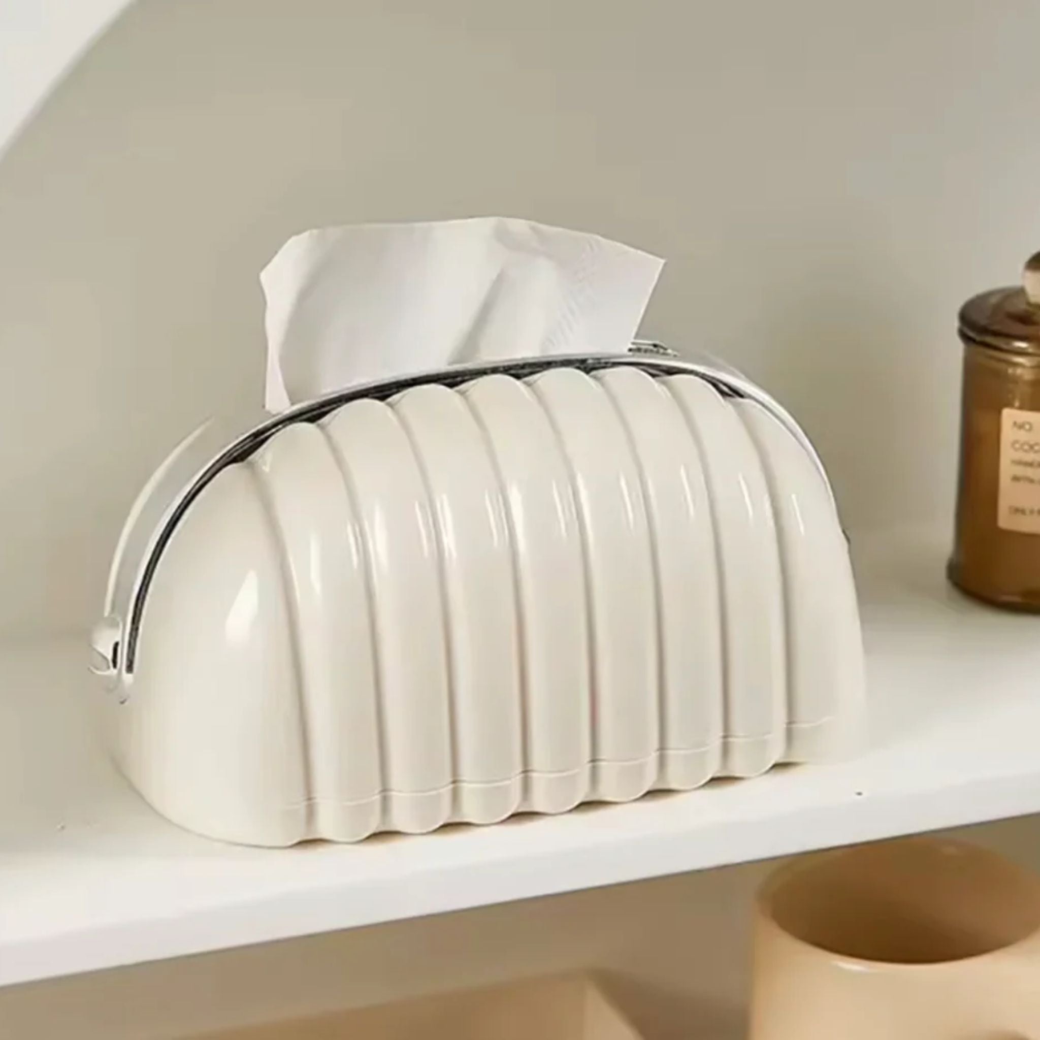 Creative Shell Tissue Box, Luxury Bread Style Tissue Box, Tea Table Decoration Napkin Paper Box