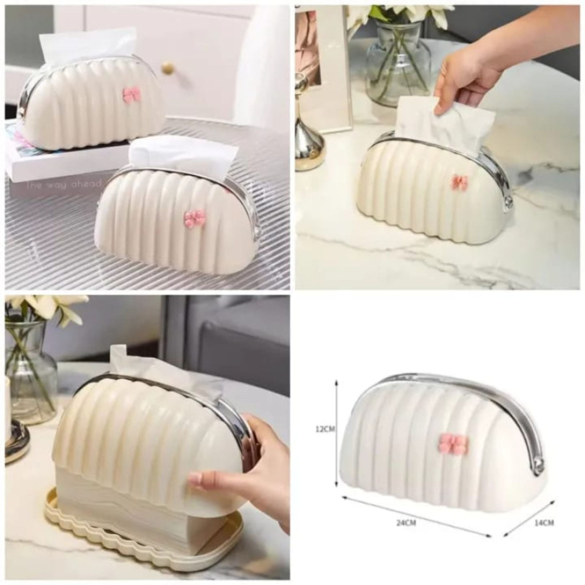 Creative Shell Tissue Box, Luxury Bread Style Tissue Box, Tea Table Decoration Napkin Paper Box