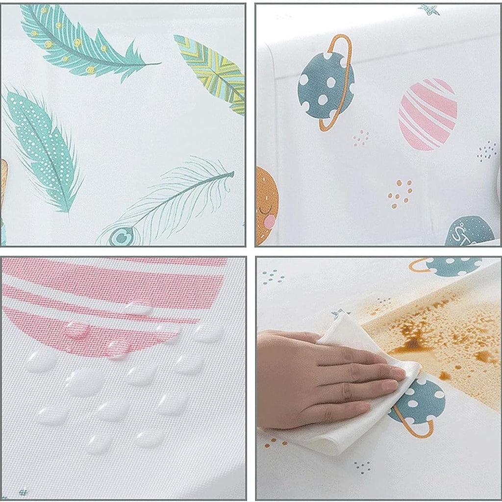 Dust Proof Fridge Cover with 6 Pockets