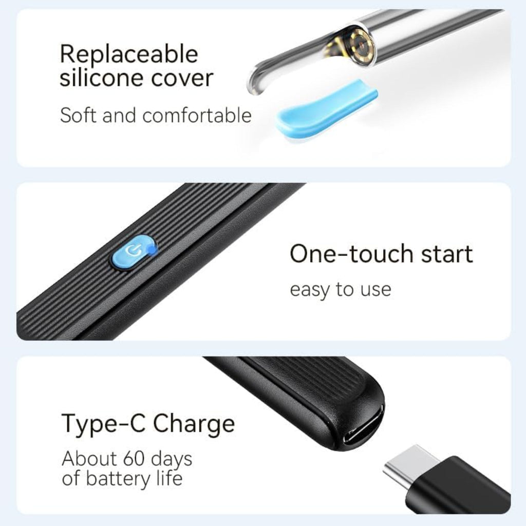 Earocam Earwax Removal Tool Kit with HD Camera Wifi Connection and 6 LED Light