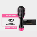 One-Step Hot Air Brush – 3 in 1 Hair Dryer & Straightener