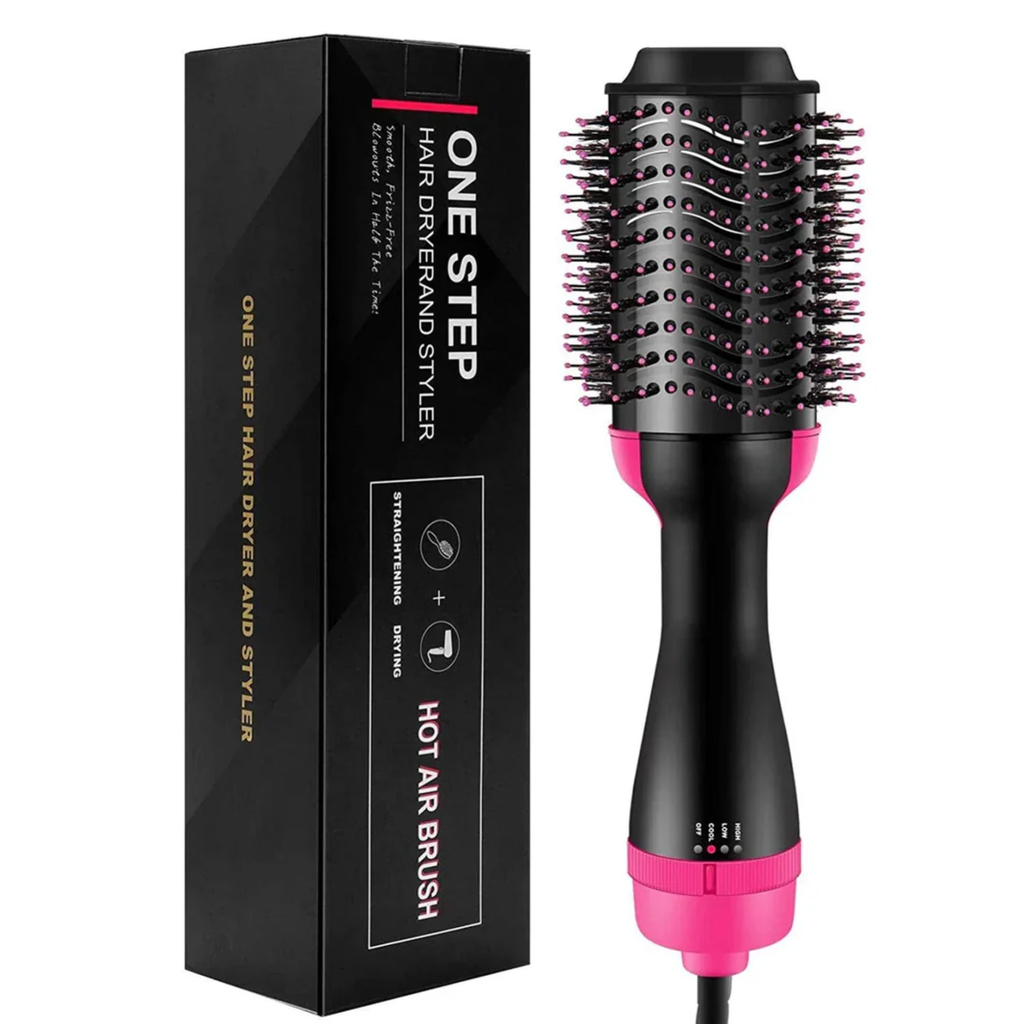 One-Step Hot Air Brush – 3 in 1 Hair Dryer & Straightener