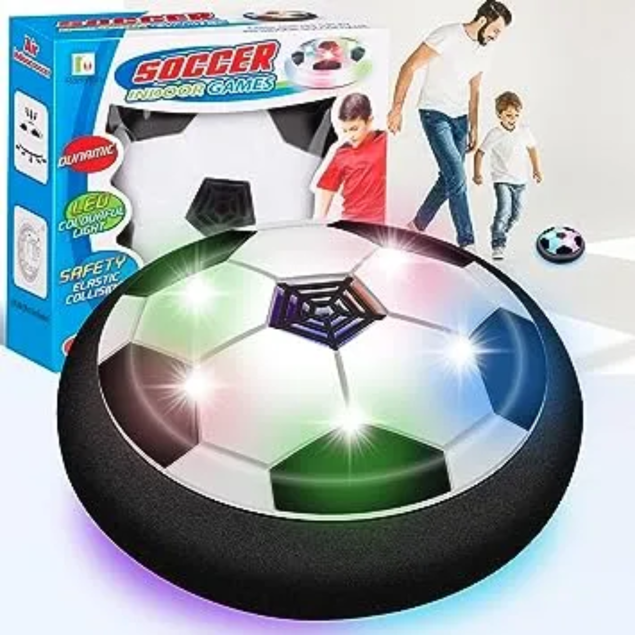 Hover Soccer Ball, Hover Ball Soccer Toy for Kids, Gravity Hover Football with Led Light, Battery Operated Ball Soccer