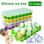 Honeycomb Ice Tray With Lid (37 Cubes)