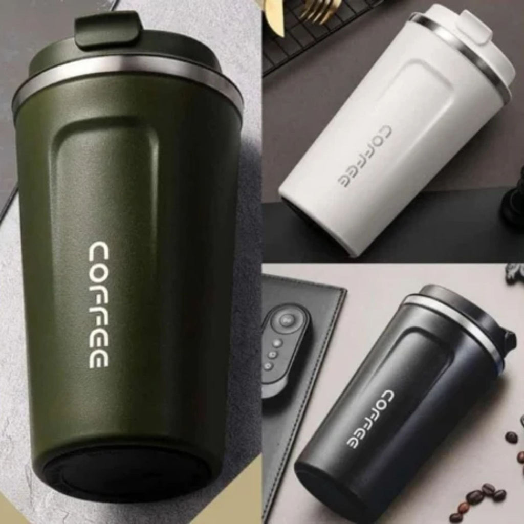 temperature display travel coffee mug