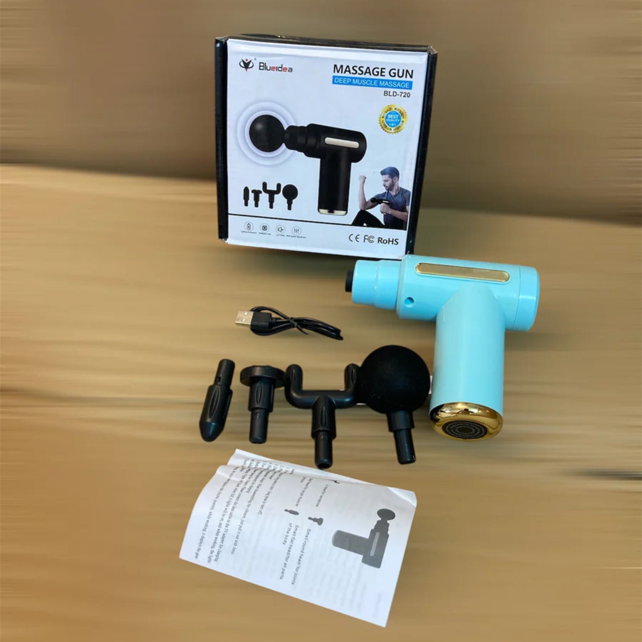 Massager Gun Machine Multipurpose Deep Tissue Massage Gun Blueidea BL-720