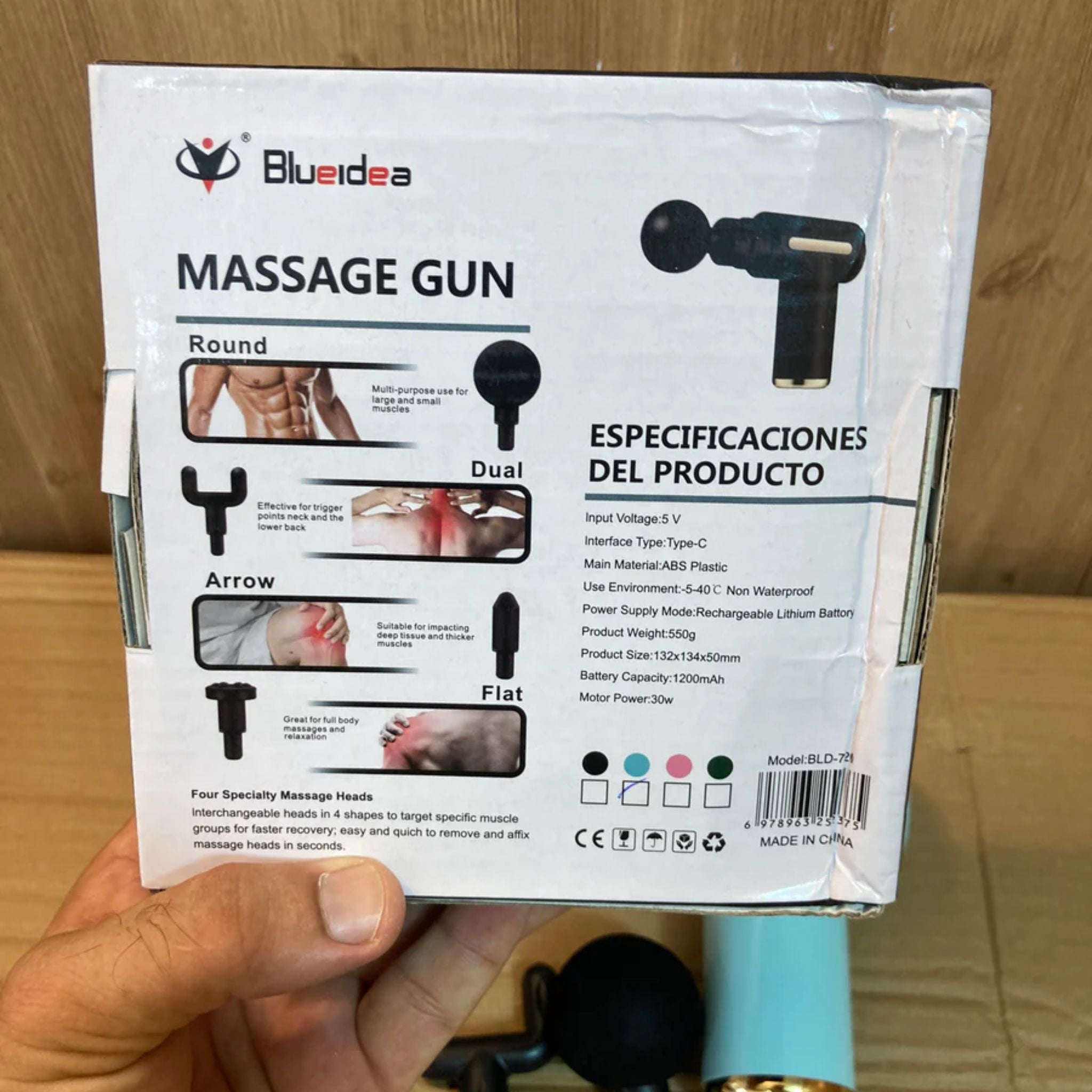 Massager Gun Machine Multipurpose Deep Tissue Massage Gun Blueidea BL-720