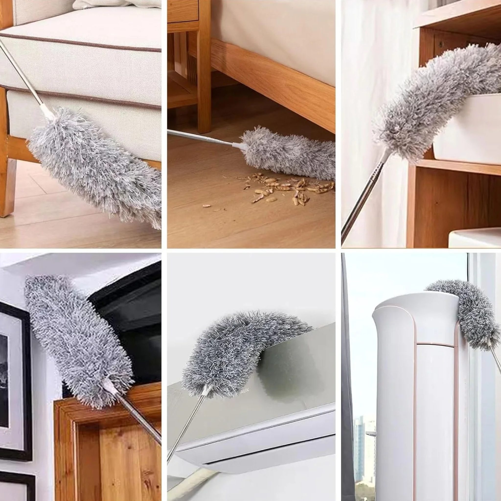 Extendable Microfiber Duster Feather Duster With Extra Long Pole