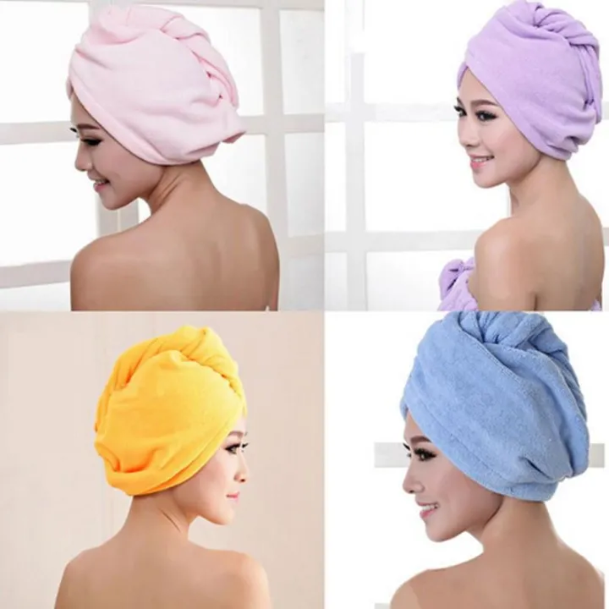 Microfiber Quick Hair Drying Cap Towel