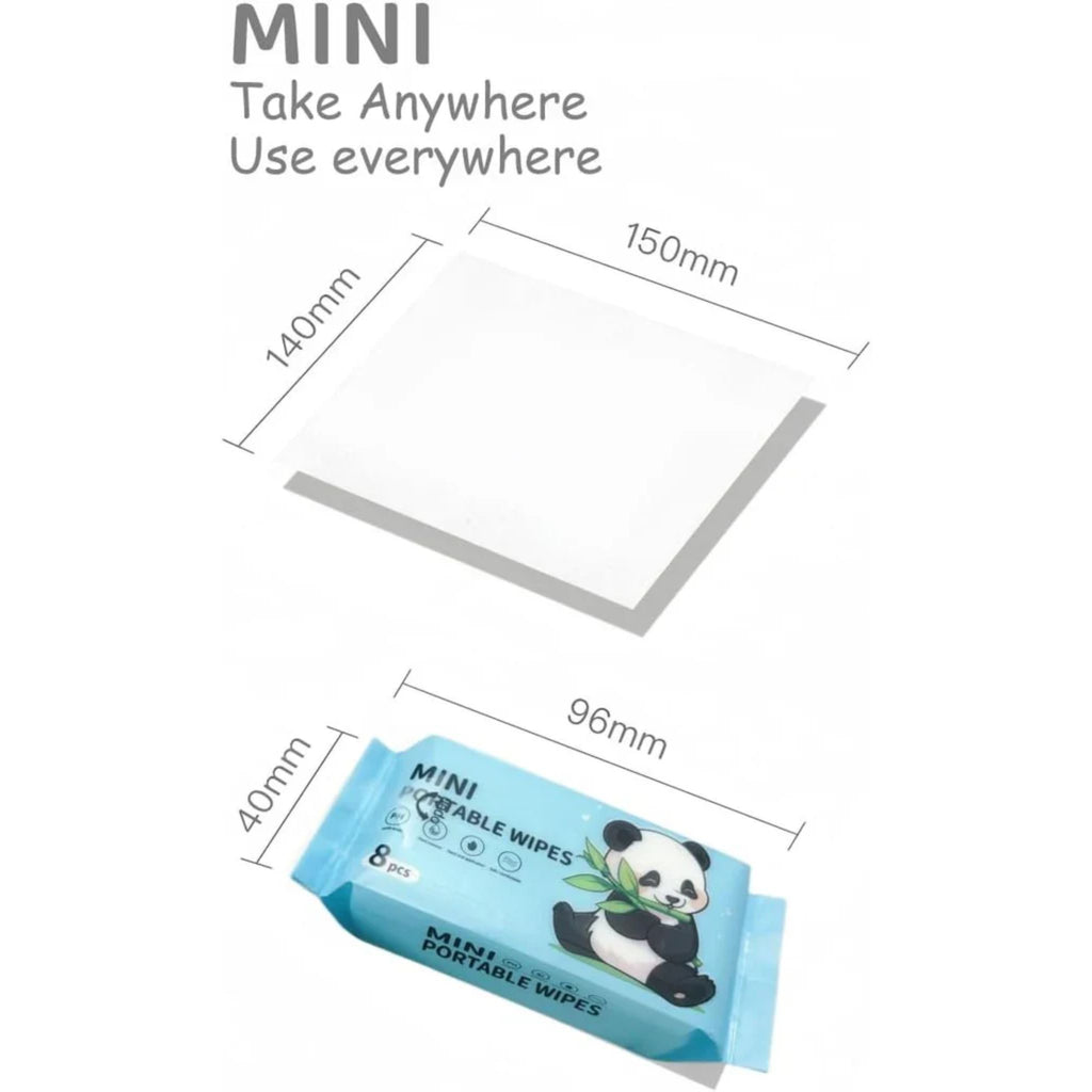 Mini Baby Wipes Disposable Portable Pocket Water Wipes Baby Skin Care Wet Tissue Travel Children Baby Hand & Face Baby Sanitizing Cleansing/Moisturising Wipes For Fresh