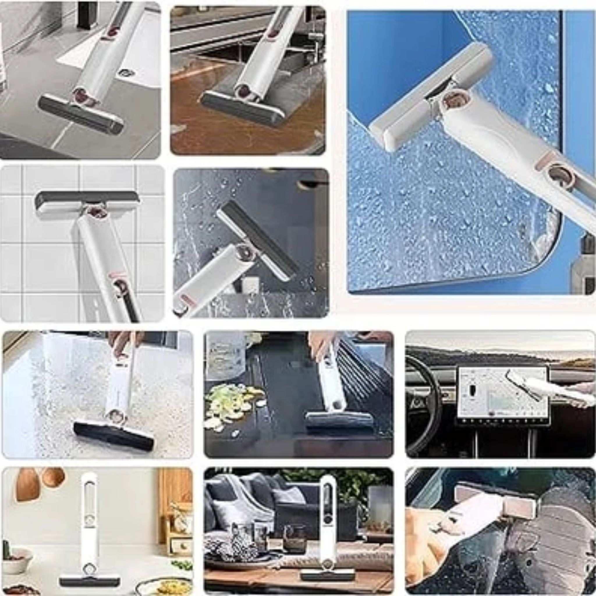 Mini Squeeze Mop, Multiuse Car Glass Window Washing Mop