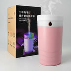 Portable Mini USB Car Humidifier with Colorful LED Marquee Light