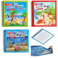 Reusable Magic Water Book for Painting Children's Cartoon Images with Water Pen (Random Design)