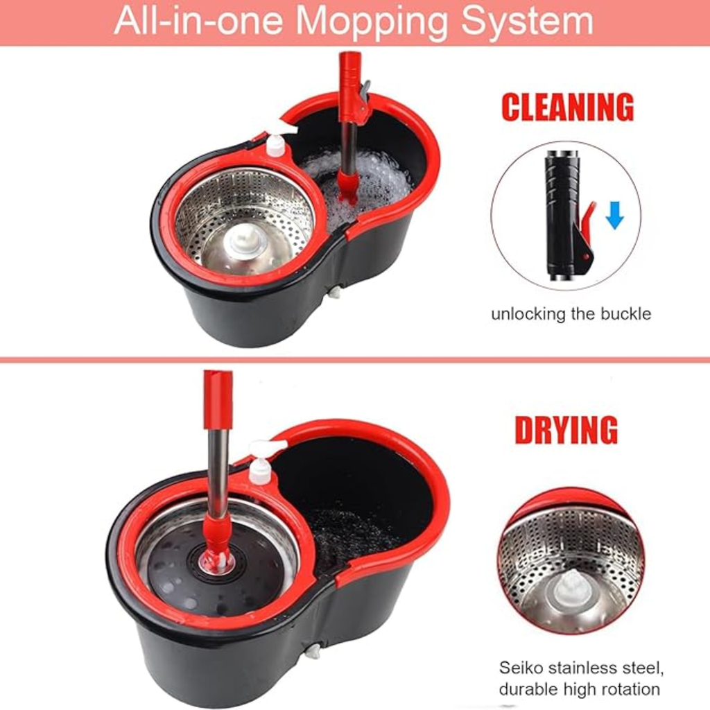 Spin Mop & Bucket Set with Wringer