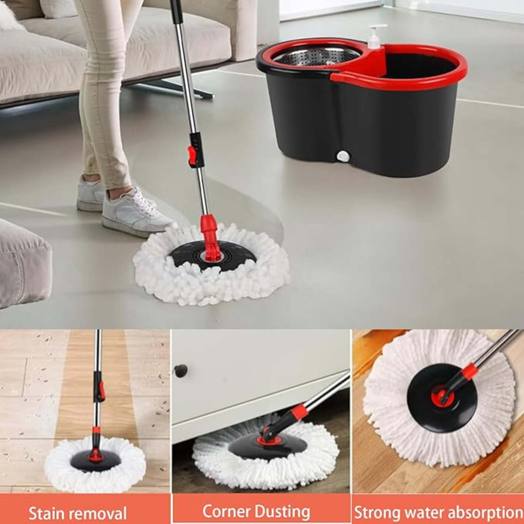 Spin Mop & Bucket Set with Wringer