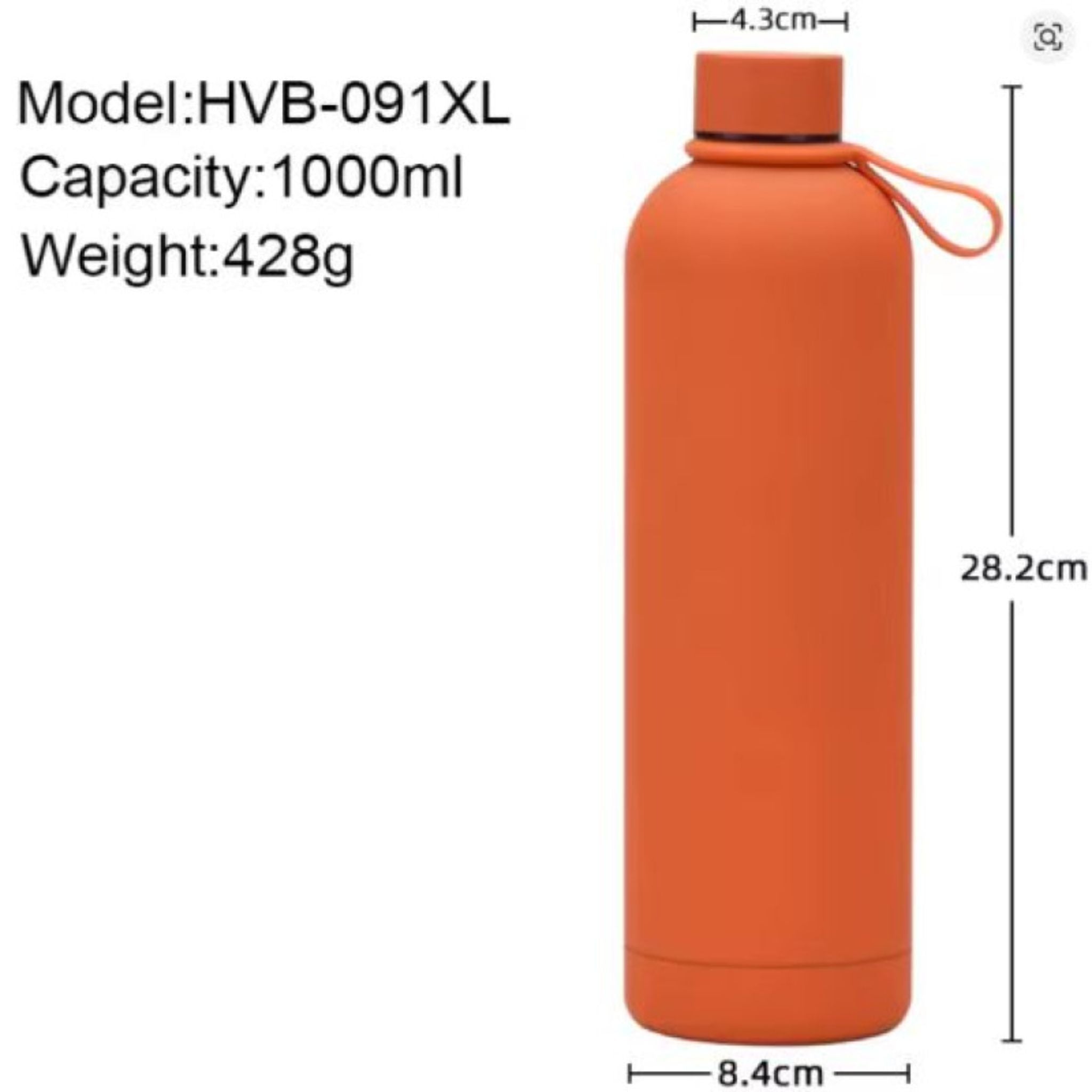 500 MLStainless Steel Vacuum Insulated Water Bottle with Matt Finish Keeps Cold/Warm