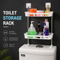 Toilet Rack Storage 2 Tier Multifunctional Shelves, Bathroom Shelf, Organizer