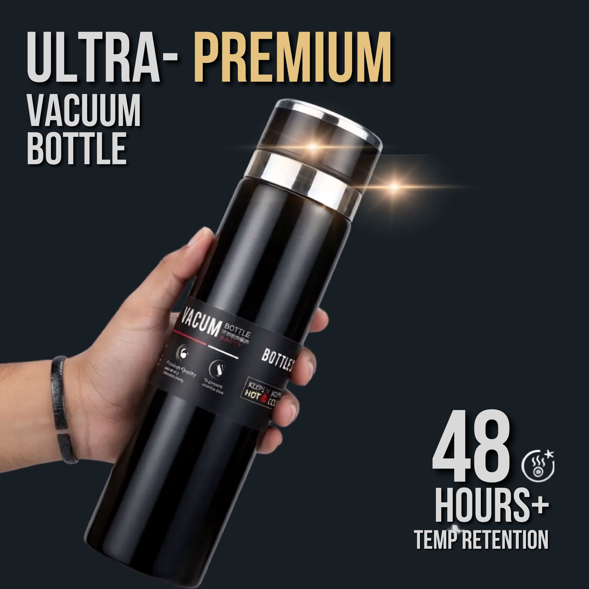 Ultra-Premium Sport Vacuum Bottle | 48-Hour Hot & Cold Retention