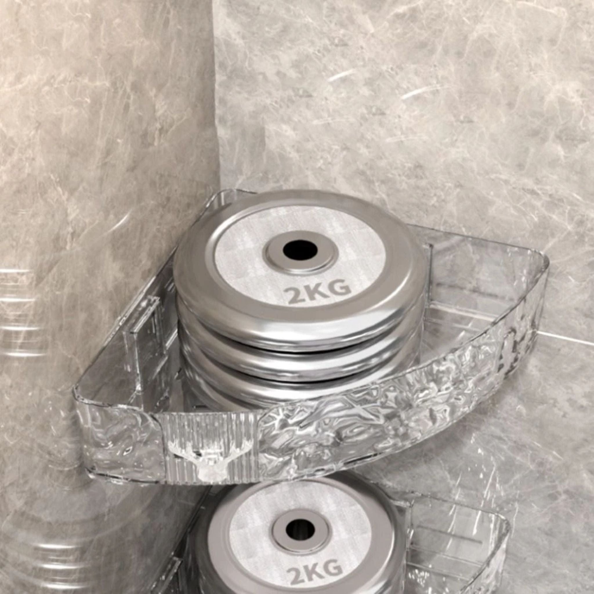 Water Ripple Bathroom Corner Rack